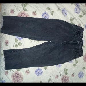 Paper bag jeans cropped